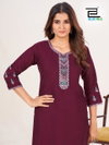 Bloom By Blue Hills Rayon Side Cut Short Kurtis Wholesale Market In Surat